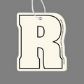 Letter "R" Air Freshener Tag